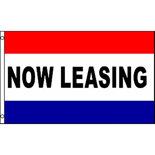 Vista Flags NOW LEASING Flag 3x5 Real Estate Rental Banner Advertising Pennant Business Sign