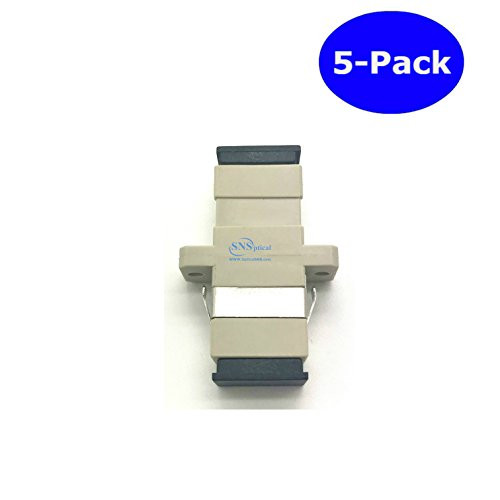 SNS Fiber Optic SC To SC/UPC Simplex Multi Mode Adapter 5-Pack