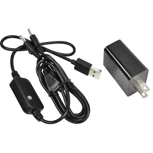 SAVIOR HEAT USB Wall Charger, Dual Port USB-DC Charging Cable & USB Power Adapter for Heated Products 7.4V Li-Polymer Battery