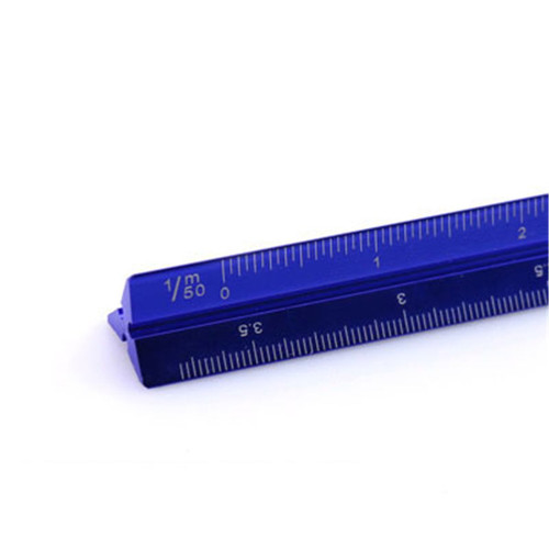 6" Architect Triangular Scale Ruler Engineering,Aluminum Architectural Drafting Scale Ruler,Metric Measurements Scale Ruler