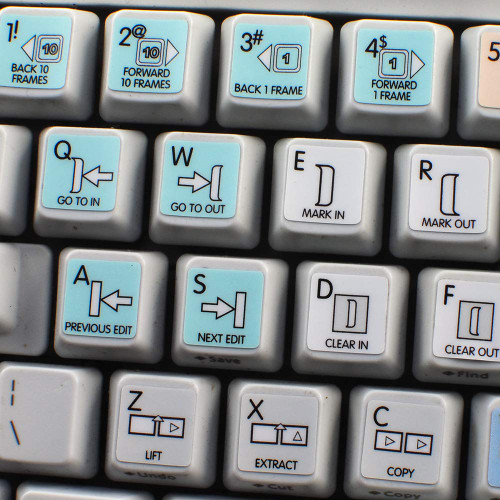 AVID MEDIA COMPOSER & SYMPHONY NITRIS GALAXY SERIES NEW KEYBOARD LABELS 12x12 SIZE