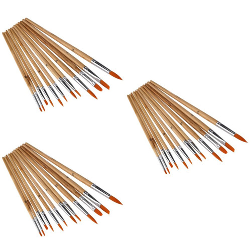NOLITOY 36 Pcs Artist Brush Miniature Paintbrushes Painting Brush Artist Detail Paintbrushes Oil Paintbrushes Flat Paint Brushes Paint and Brush Acrylic Watercolor Paint Brush Bulk Rock