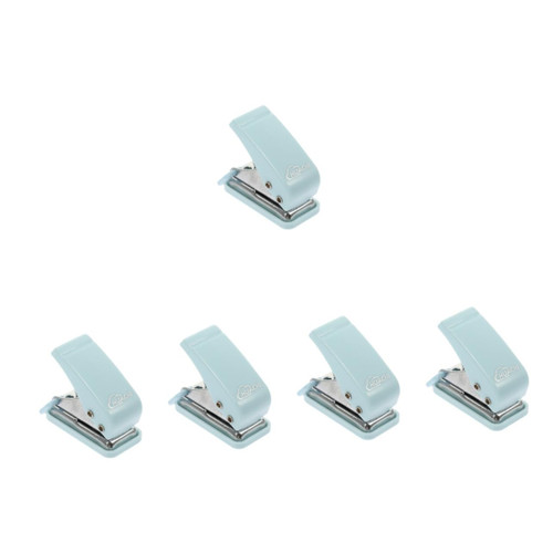 5pcs Hole Punch Desktop Stapler Metal Stapler Compact Stapler Staple Free Stapler Office Desk Stapler Office Stapler Small Stapler Student Stainless Steel Mini Table Decoration