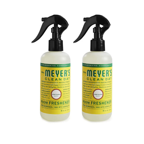 MRS. MEYER'S CLEAN DAY Room Freshener - Honeysuckle, 8 Fl Oz. (Pack of 2)