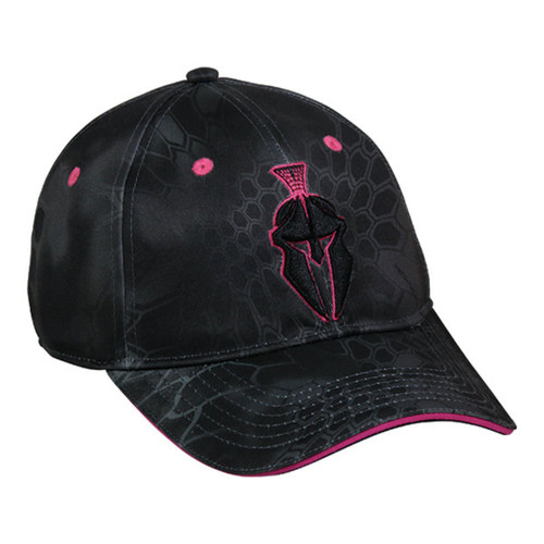 Kryptek Ladies Performance Typhon Pink Helmet Logo Camo Cap