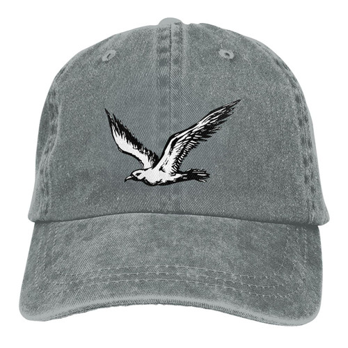 Albatross Vintage Baseball Cap Washed Cotton Hats Casual Dad Hat Gray