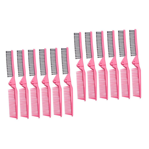 Balacoo 2pcs 1 Anti-static Comb Styling Comb Double- -shaped Straight Comb Flat Iron Comb for Great Tresses Hair Comb Hair Straightener Double- Comb Travel Tie Fine Tooth Comb