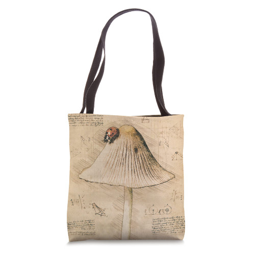 Mushroom Retro Drawing Sketch Tote Bag