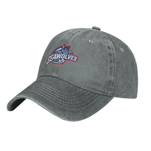 Stony Brook University Logo Hat Adjustable Baseball Cap Cotton Cowboy Hat, Fashionable for Man Woman Gray
