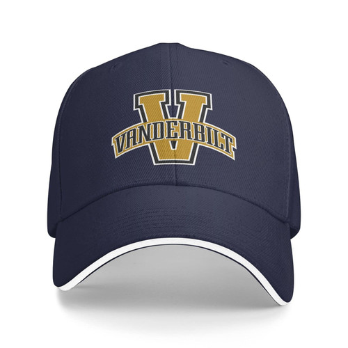 Vanderbilt University Sandwich Cap Unisex Classic Baseball Capunisex Adjustable Casquette Dad Hat Navy Blue