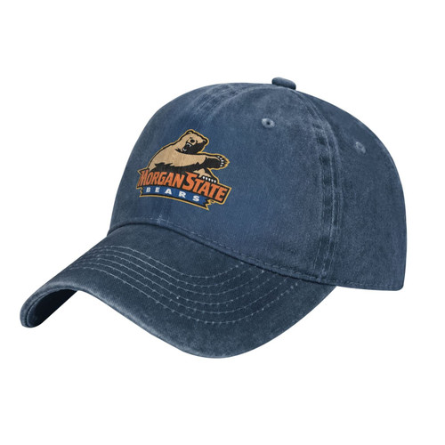 Morgan State University Logo Hat Adjustable Funny Fashion Casquette for Men Women Navy Blue