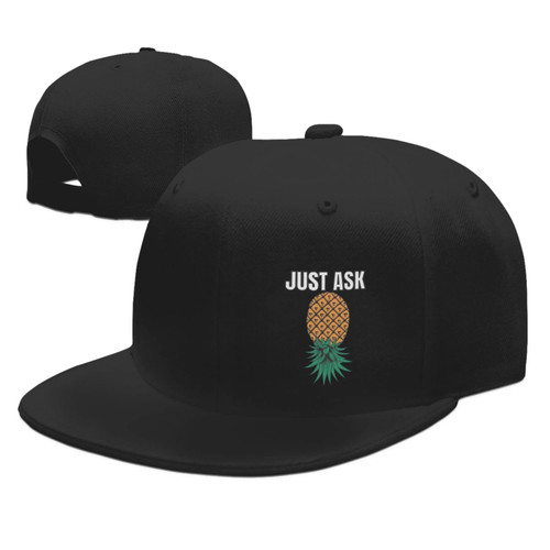 Rqwaaed Upside Down Pineapple Hats for Men and Women Flat Bill Baseball Cap Adult Adjustable Trucker Black Rqwaaed Upside Down Pineapple Hats for Men and Women Flat Bill Baseball Cap Adult Adjustable Trucker Black