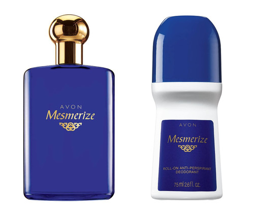 Avon Mesmerize Collection Duo. Cologne and Roll-On Antiperspirant Deodorant.