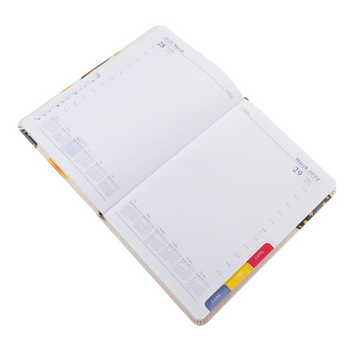NUOBESTY Recording Notepad Note Books Schedule Planner Multi-function Academic Planner Students Agenda Notepad Planner Organizer Schedule Notepad Work Notebook Office Supplies Paper