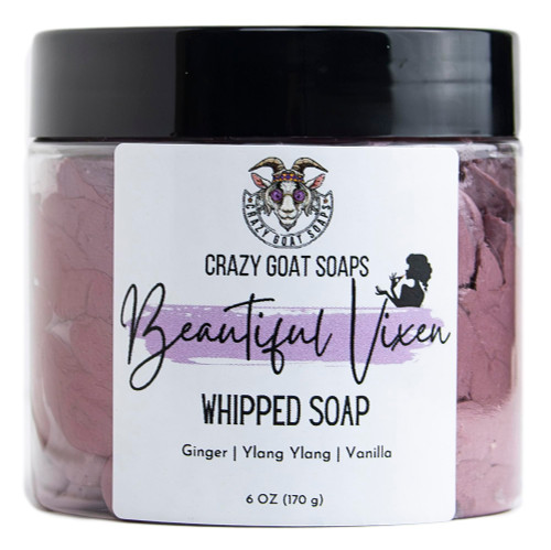Whipped Soap | Pure Goat Milk | Beautiful Vixen | Whipped Cream Soap | Dry and Sensitive Skin Shave Cream | Paraben Free Body Wash | Organic Shea and Cocoa Butter | Goat Milk Whipped Soap- 6oz Whipped Soap | Pure Goat Milk | Beautiful Vixen | Whipped Cream Soap | Dry and Sensitive Skin Shave Cream | Paraben Free Body Wash | Organic Shea and Cocoa Butter | Goat Milk Whipped Soap- 6oz