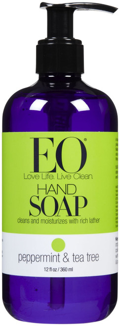 EO Products Liquid Hand Soap - Peppermint & Tea Tree - 12 oz EO Products Liquid Hand Soap - Peppermint & Tea Tree - 12 oz