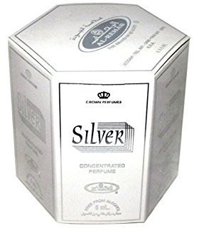 Silver - 6ml (.2oz) Roll-on Perfume Oil by Al-Rehab (Crown Perfumes) (Box of 6)