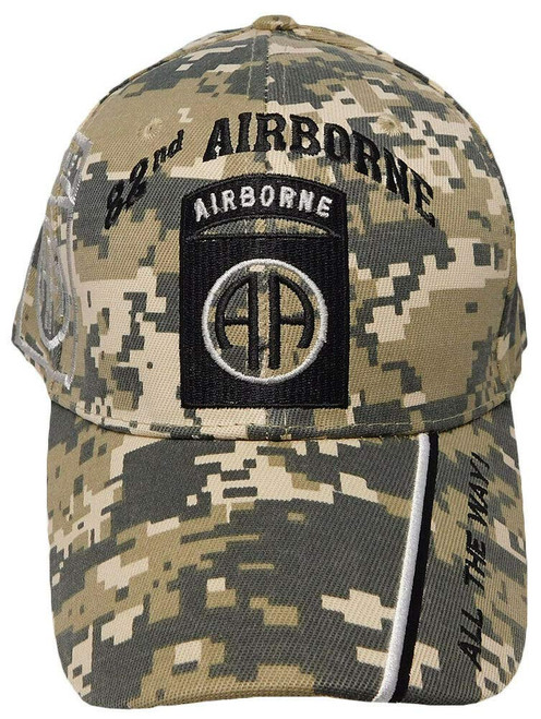 Miami Wholesales 82nd Airborne All The Way! ACU Digital Camouflage Shadow Embroidered Cap Hat Miami Wholesales 82nd Airborne All The Way! ACU Digital Camouflage Shadow Embroidered Cap Hat