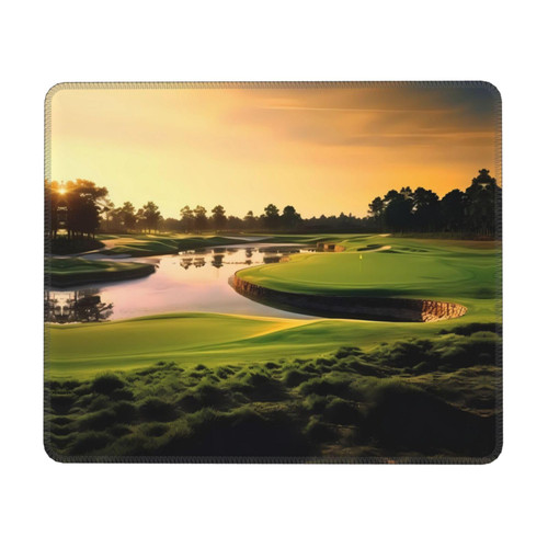 Golf Course Print Mouse Pad Non-Slip Rubber Base Gaming Mouse Pad is for Computer Laptop Office