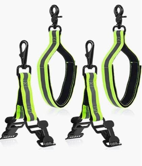 Heavy Duty Firefighter Glove Strap with Green Reflective Trim Fire Gear Bags Ultimate Turnout Gear Bags Firefighting Glove Safety Strap Firefighter Gear Fireman Glove Strap Work Gloves Fire Gear