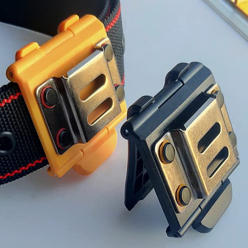 Tape Measure Holder for Tool Belt, Tape Measure Holder Clip on, Tape Measure Clip, Tape Measure Holder, Drill Holster for Tool Belt, Tape Measure Belt Clip Hook, Drill Belt Clip Hook, Yellow, 1Pack
