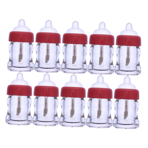 Beavorty 15pcs Baby Bottle Lip Glaze Empty Tube Lipstick Empty Tube Lip Balm Bottle Lipstick Gloss Tube Liquid Lipstick Lip Gloss Packaging Container Multicolor Travel Plastic Lotion