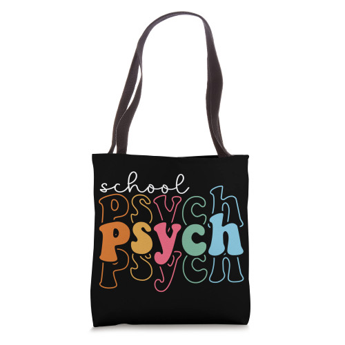 School Psych Retro School Psychologist Teacher Appreciation Tote Bag School Psych Retro School Psychologist Teacher Appreciation Tote Bag