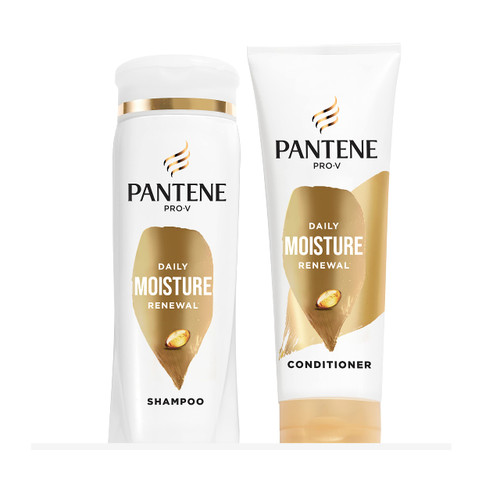 Pantene PRO-V Daily Moisture Renewal Dual Pack Shampoo + Conditioner, 12 oz Shampoo/10.4 oz Conditioner Pantene PRO-V Daily Moisture Renewal Dual Pack Shampoo + Conditioner, 12 oz Shampoo/10.4 oz Conditioner