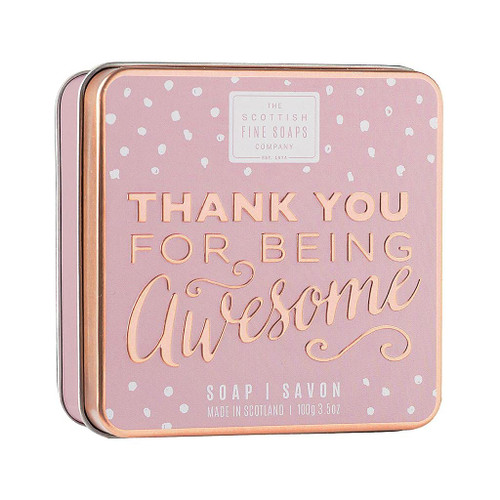 Scottish Soaps Thank you for being Awesome Soap in a Tin 100g