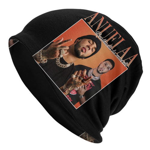 Anuel Rapper Aa Singer Knit Hat Beanie Cap Skull Cap Casual Hat Warm Cozy for Men and Women Black Anuel Rapper Aa Singer Knit Hat Beanie Cap Skull Cap Casual Hat Warm Cozy for Men and Women Black