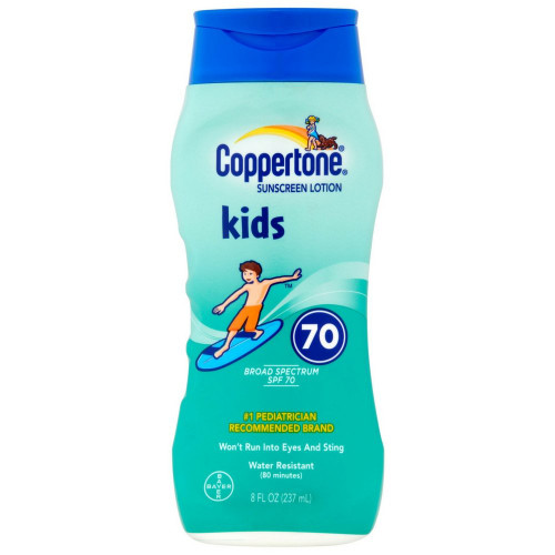 Coppertone Kids Sunscreen Lotion SPF 70+ 8 oz Coppertone Kids Sunscreen Lotion SPF 70+ 8 oz