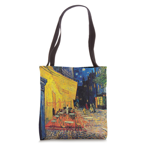 Vincent Van Gogh Cafe Terrace at Night Fine Art Tote Bag Vincent Van Gogh Cafe Terrace at Night Fine Art Tote Bag