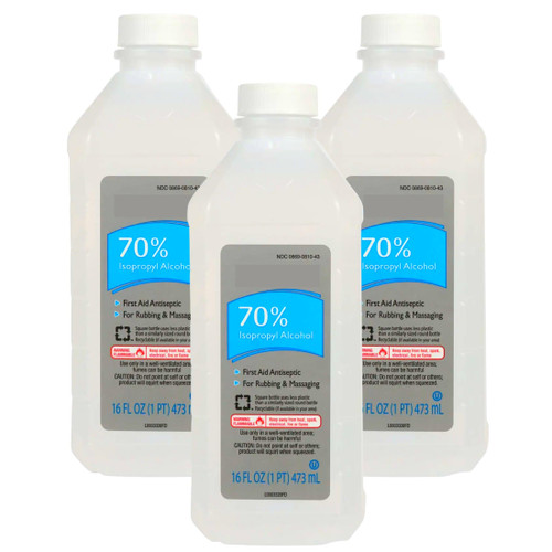 BCL (3) 70% Rubbing Alcohol, 16 Fl Oz First Aid Antiseptic Treatment for Minor Cuts Scrapes Cleaning Disinfectant Sterilization Sanitation Home School Office Medical Kit & Custom Storage Carrier BCL (3) 70% Rubbing Alcohol, 16 Fl Oz First Aid Antiseptic Treatment for Minor Cuts Scrapes Cleaning Disinfectant Sterilization Sanitation Home School Office Medical Kit & Custom Storage Carrier