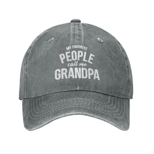 Funny Hat My Favorite People Call Me Abuelo Hat for Women Dad Hats Vintage Hat Gray