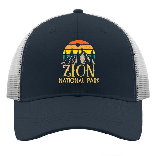 Trucker Hats Women National Park Black Snapback Hats for Men Trucker Hats Snapback Zion National Park Trendy Vintage Sports Hats