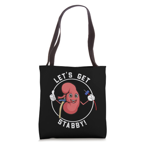 Dialysis Tech CCHT Kawaii Kidney Tote Bag