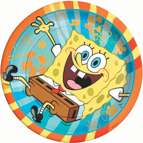 Spongebob Squarepants Lunch Plates, 8ct