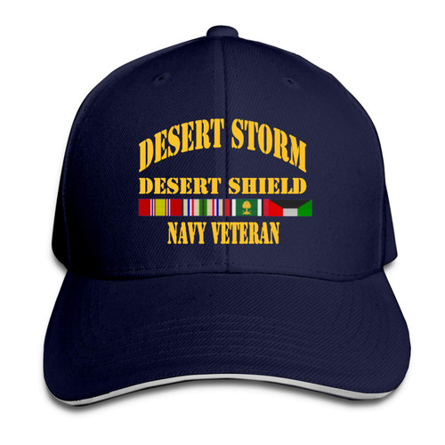 Desert Storm Desert Shield Veteran Unisex Baseball Cap Dad Hat Adjustable Snapback Hats Sandwich Cap Trucker Hat