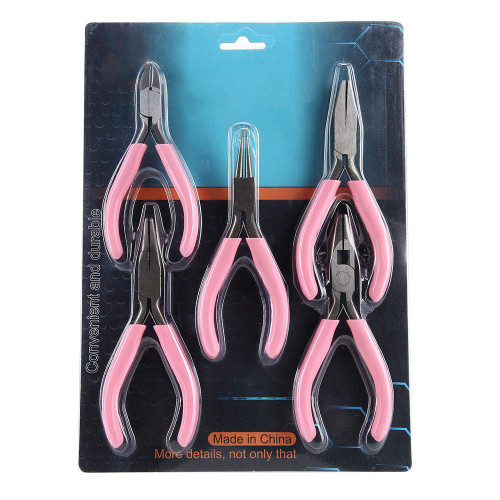 Mini Pliers Needles Pliers Manual Work Pliers Tool Metal Mini Pliers in Needle Nose Plier Long Nose Pliers Side Cutter Pliers Set