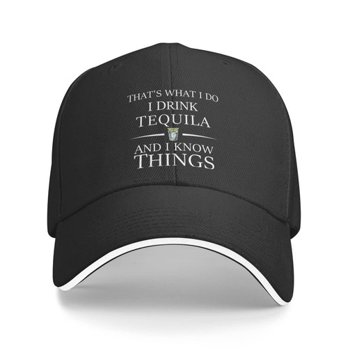 That's What I Do I Drink Tequila and I Know Things Hat for Women Baseball Cap Trendy Caps Black That's What I Do I Drink Tequila and I Know Things Hat for Women Baseball Cap Trendy Caps Black