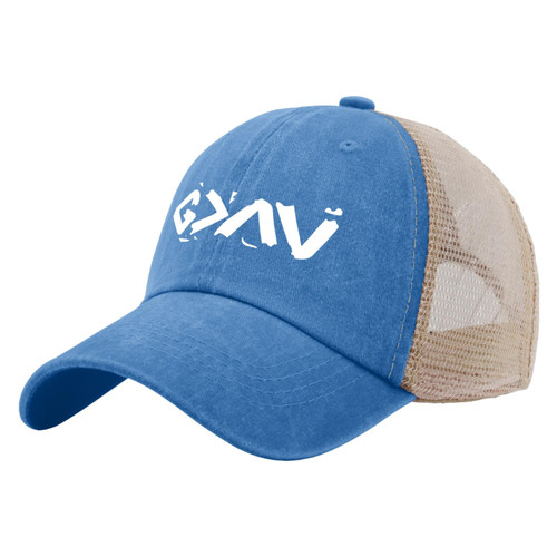 Philysonic Dad Hat God is Greater Than The Highs and Lows Hat Trucker Hat Men Trendy Mesh Baseball Cap for Summer Lake Blue