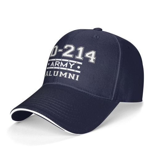 Dd-214 Us Army Alumni Unisex Baseball Cap Dad Hat Adjustable Snapback Hats Sandwich Cap Trucker Hat
