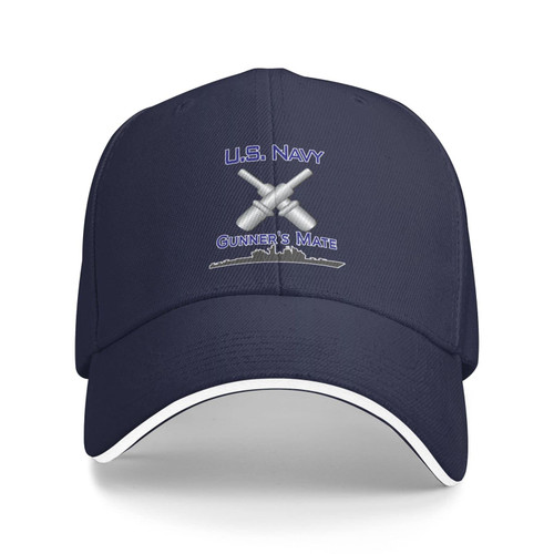 Navy Gunner'S Mate Rating Unisex Baseball Cap Dad Hat Adjustable Snapback Hats Sandwich Cap Trucker Hat