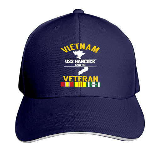 USS Hancock Cva-19 Vietnam Veteran Unisex Baseball Cap Dad Hat Adjustable Snapback Hats Sandwich Cap Trucker Hat Navy Blue USS Hancock Cva-19 Vietnam Veteran Unisex Baseball Cap Dad Hat Adjustable Snapback Hats Sandwich Cap Trucker Hat Navy Blue