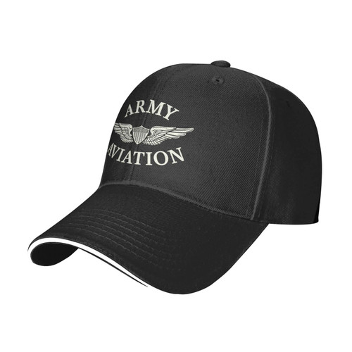 Army Aviation with Aircrew Wing Unisex Baseball Cap Dad Hat Adjustable Snapback Hats Sandwich Cap Trucker Hat