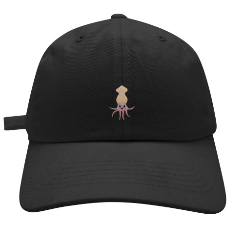 JPAK Squid Baseball Cap Embroidered Cotton Dad Hat - Game Ocean Black