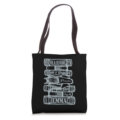 Jane Austen Quotes Pride & Prejudice Book Club Literary Tote Bag