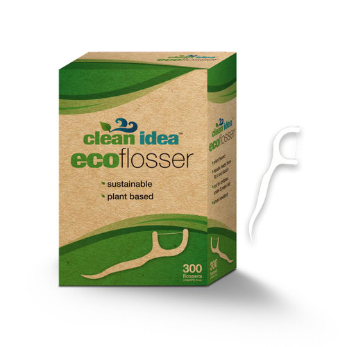 Clean Idea Ecofloss, (300 Picks) EcoFlosser Pick, Floss Picks for Adult and Kids Teeth, Teeth Flossers, Reusable Tooth Floss Picks, Floss Sticks