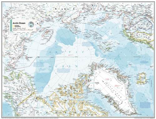 National Geographic Maps: The Arctic Political Wall Map - Compact - 21 x 16 inches National Geographic Maps: The Arctic Political Wall Map - Compact - 21 x 16 inches