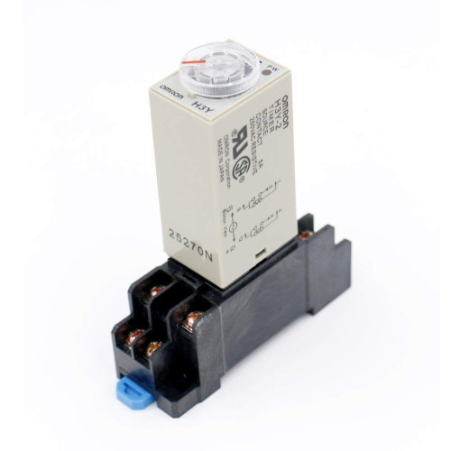 Baomain DC 24V H3Y-2 Time Delay Relay Solid State Timer 0-60S DPDT w Socket